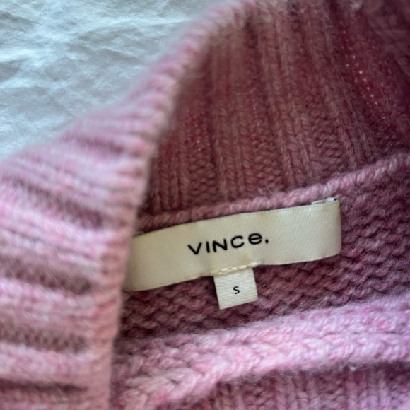 Vince Cashmere Mauve Cropped Sweater - Picture 4 of 4